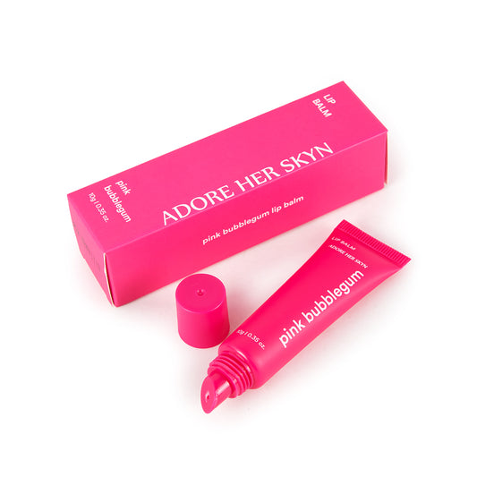 Pink bubblegum lip balm