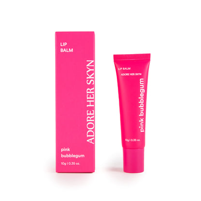 Pink bubblegum lip balm