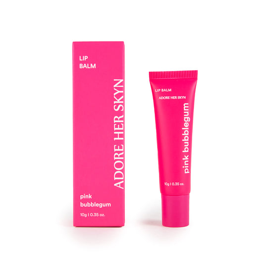 Pink bubblegum lip balm